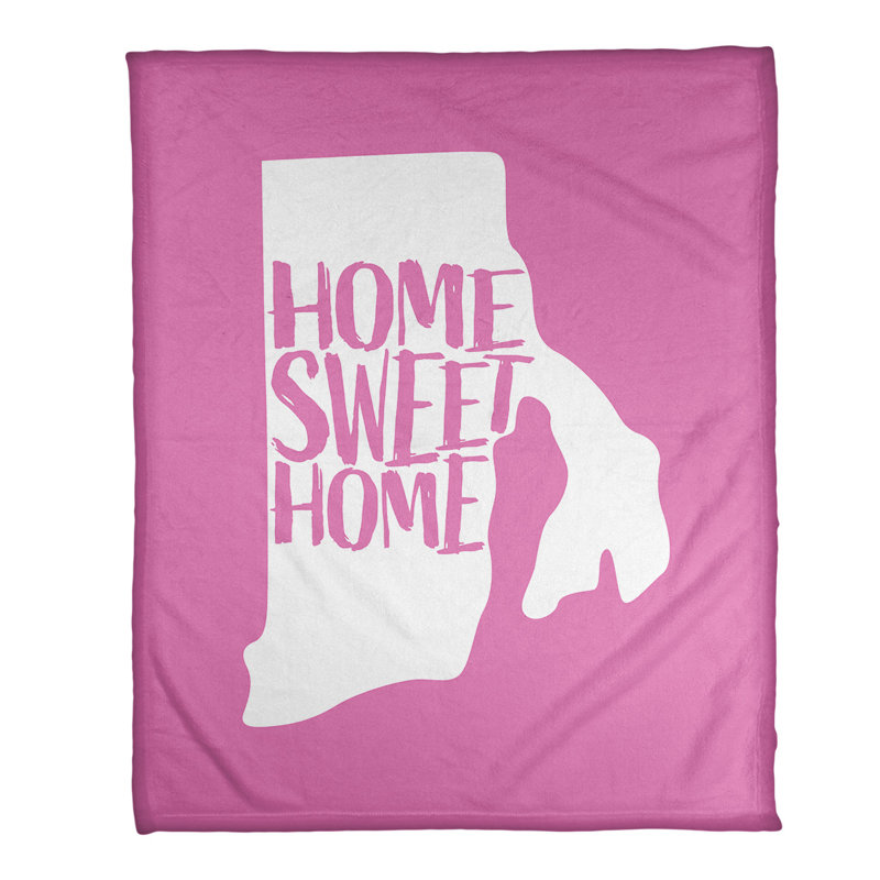 Jeté en polaires pour îlot de rhode home, l 52,5 po x L 62,5 po, Rose