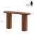 55'' Tambour Console Table With Oval Tabletop For Living Room Hallway Foyer Entrance Study-1495355206