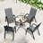4 - Person Wicker Patio Dining Set with Round Table