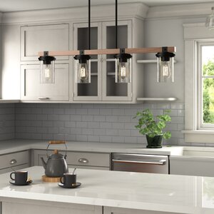 Nugent 4 - Light Kitchen Island Linear Pendant