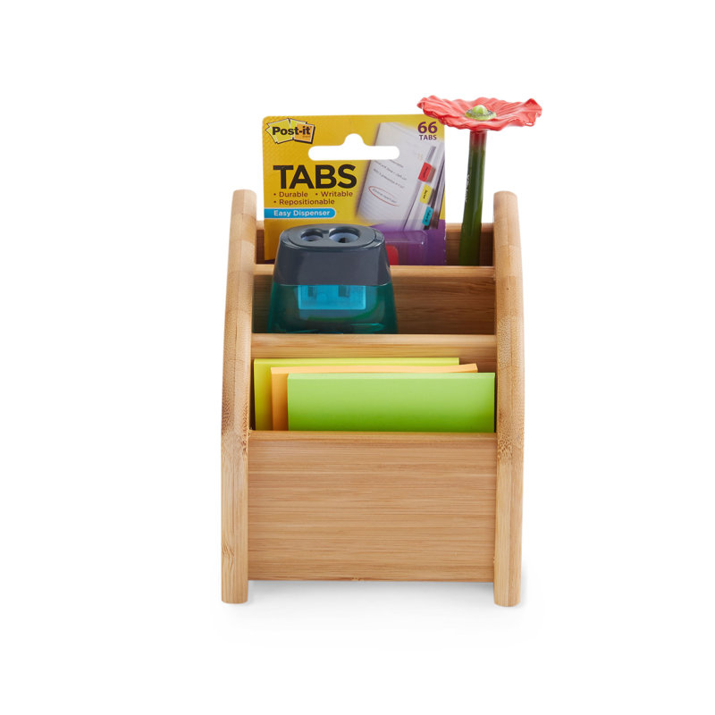 Clements Bamboo Desk Organizer