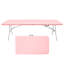 Table pliante, table en plastique portative pour le camping, pique-niques, fêtes, table pliable à charge élevée-261815412-261815402