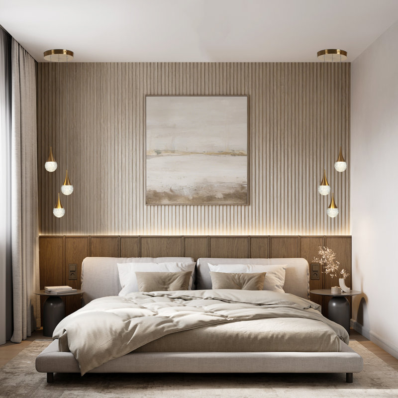 Chantae 3 - Light Brass LED Pendant