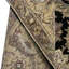 High-Quality Hand-Knotted Black And Gold Area Rug