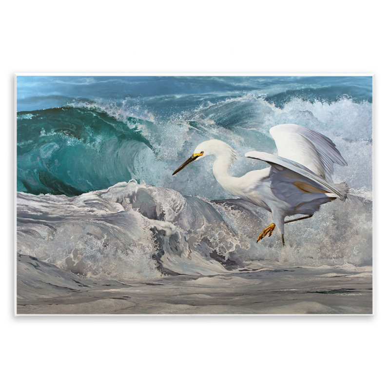 «Wave Dancer Heron» par Mark Kelso, H 10 po x l 15 po