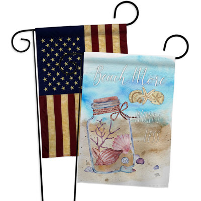Double Sided 18.5'' H x 13'' W Polyester Garden Flag