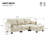 L-Shaped Modular Sofa with Detachable Storage Armrest