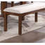 Banc en bois massif de style contemporain avec finition naturelle, parfait pour les sièges de cuisine et de salle à manger