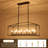 10 - Light 38" Wide Dimmable Kitchen Island Square / Rectangle Chandelier Farmhouse Linear Pendant for Dining Room-658056052