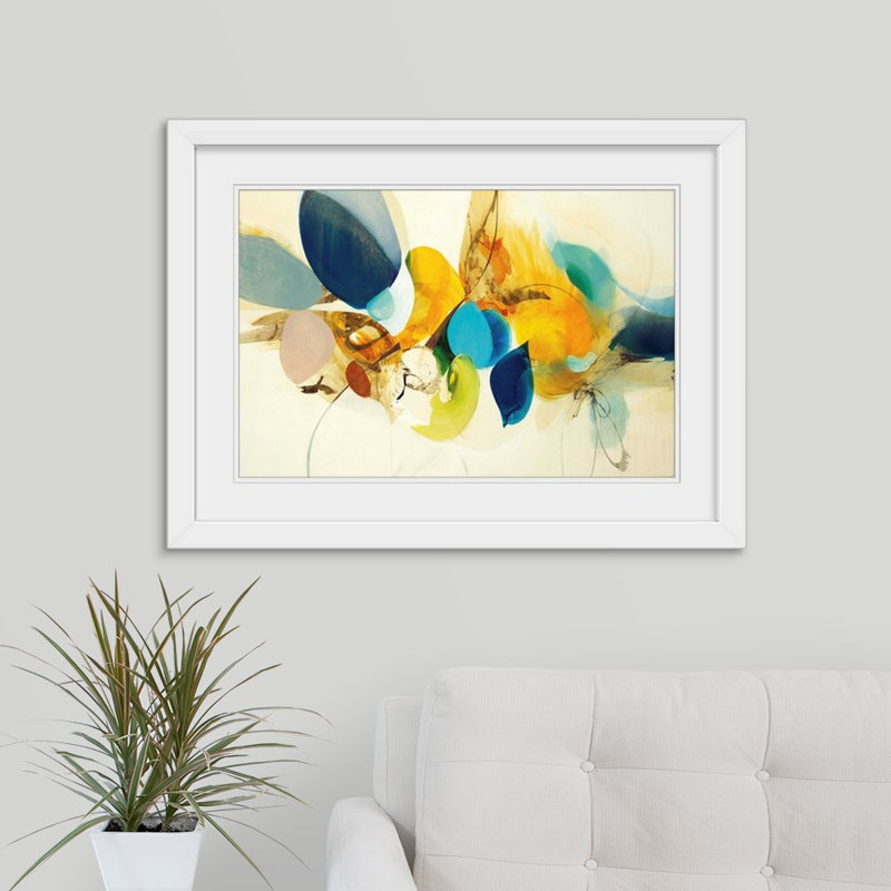 « Alea Candide Color » par Sarah Stockstill - reproduction, H 24 po x l 32 po x P 1 po, Cadre blanc