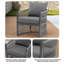 Chaise de lecture d'extérieur, chaise d'appoint en corde tissée pour patio avec coussin-1933177630-1933177605
