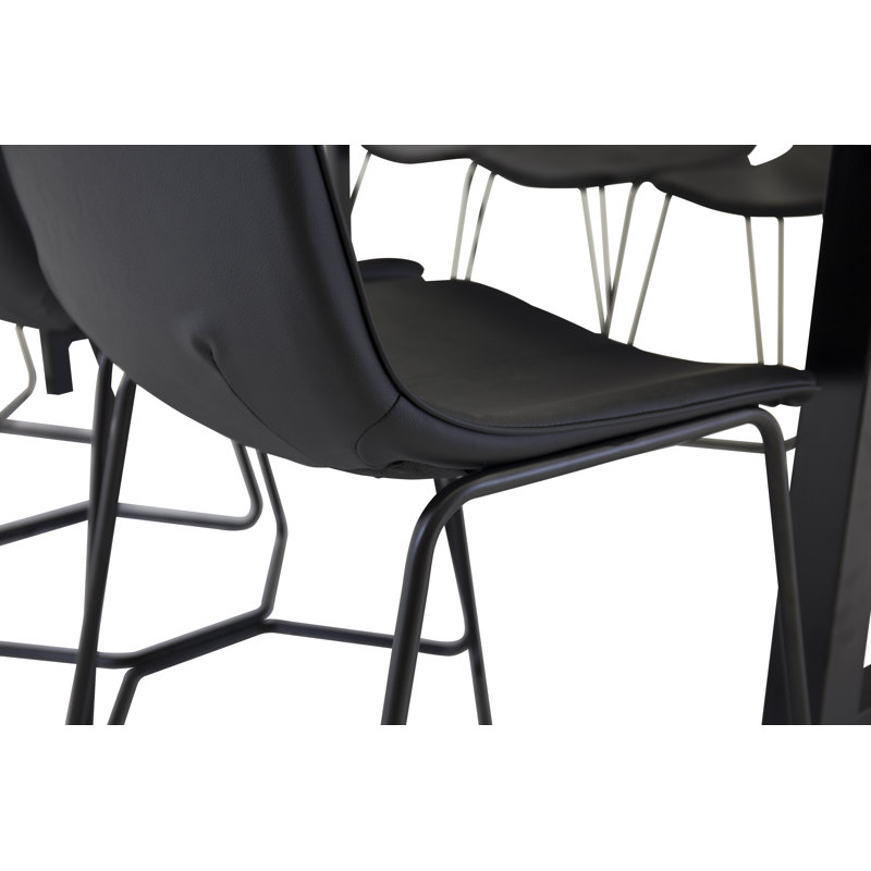 Nekoosa 8 -Person Dining Set, Black