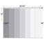 Rail extensible à panneau simple 7 panneaux Lotus l 110 po -153 po, largeur de panneau 23,5 po-83923071-83923072