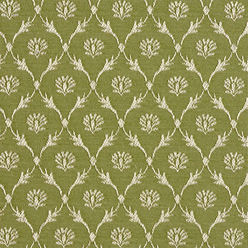 Tissu floral lustré, Vert 6