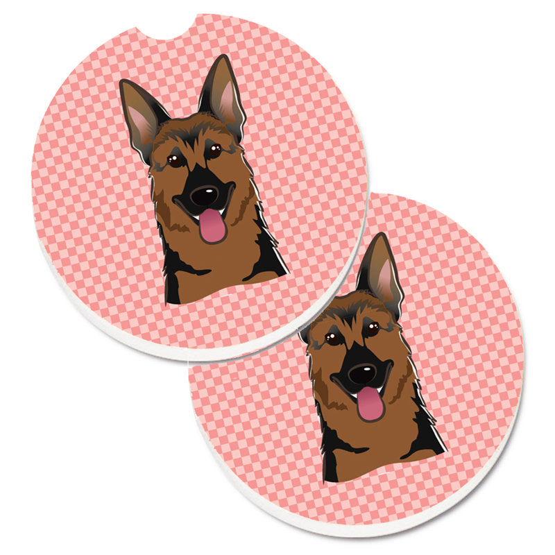 Sous-verre Retriever, Rose, Berger allemand