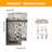  Brown Outdoor Wall Sconce Waterproof Exterior Light Fixture with  Glass Shades-668526208