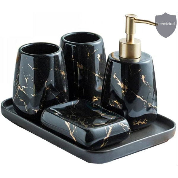 Jasun 5 Piece Bathroom Accessory Set Rosdorf Park