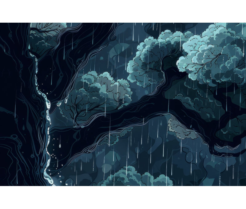 Canopy - Framed canvas, 25.25'' H x 37.25'' W