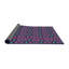 Tapis de zone mauve à motifs-614052627