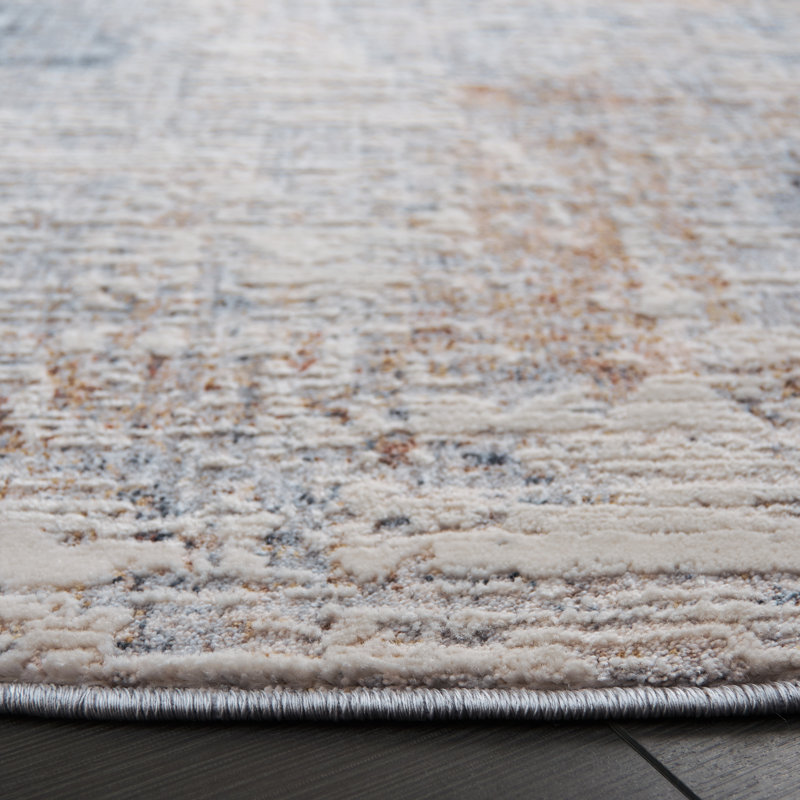 Scarlett 412 Performance Abstract Rug, Round 6'7"