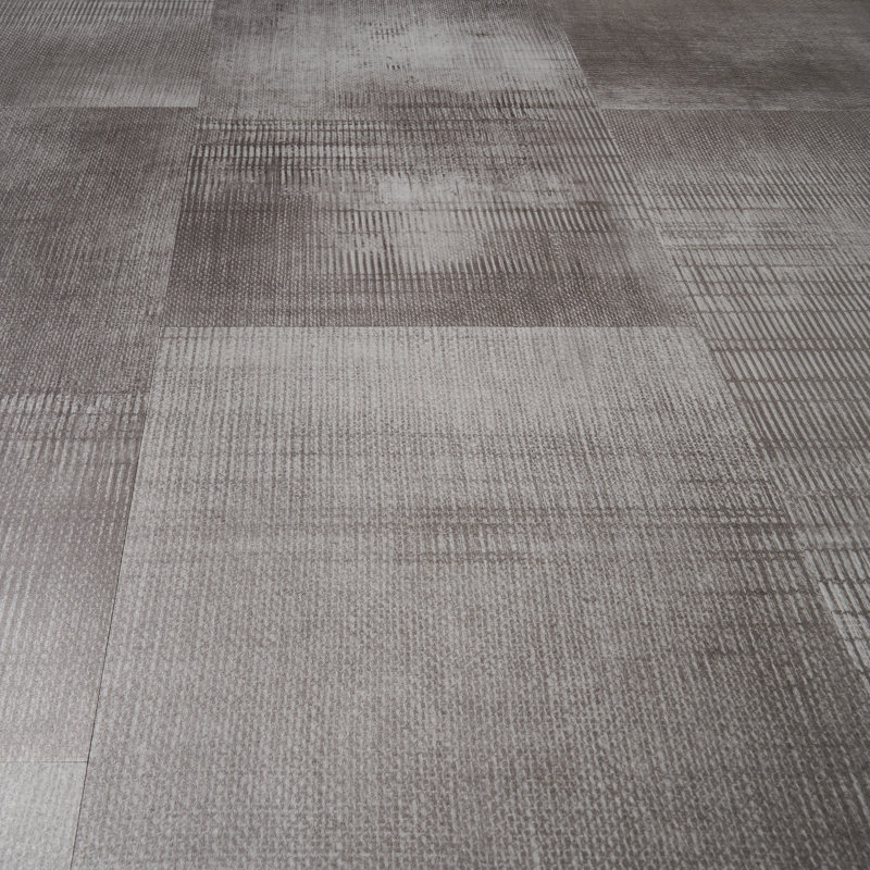 Lungo LVT 0.08" Thick 12" W x 24" L Glue Down Abstract Vinyl, Silver