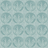 Forbes and Masters Sankofa 10' L x 24" W Peel and Stick Wallpaper Tile