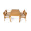 Ensemble de table de patio en bois d'acacia-286336141-286336138