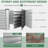 8X4X1.5Ft Large Rectangular Metal Planter Boxes,Galvanized Raised Garden Bed Kit Outdoor Patio,Deep Root Box Planter For Gardening, Vegetables, Flowers, Herbs, 1 Pack, Silver