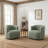 Bryonie Upholstered Swivel Barrel Chair-2039606047