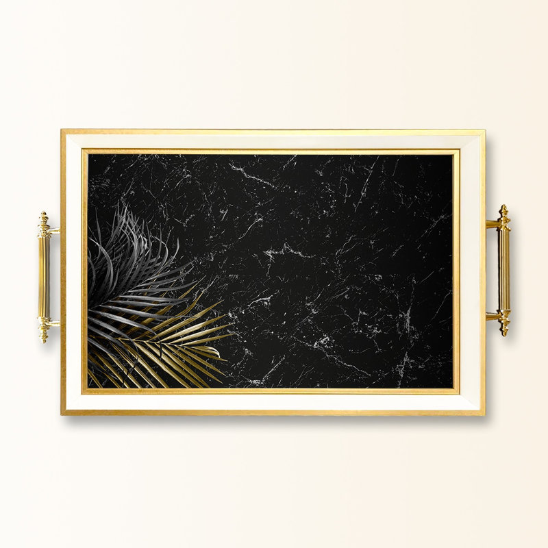 Elegant Glass Tray, 19.7 x 11.4 x 1.4 inches | 100% Durable Glass Construction | Easy to Clean with Damp Cloth | Ideal for Serving, Decorative Display, and Organizing | Stylish Addition to Home Décor