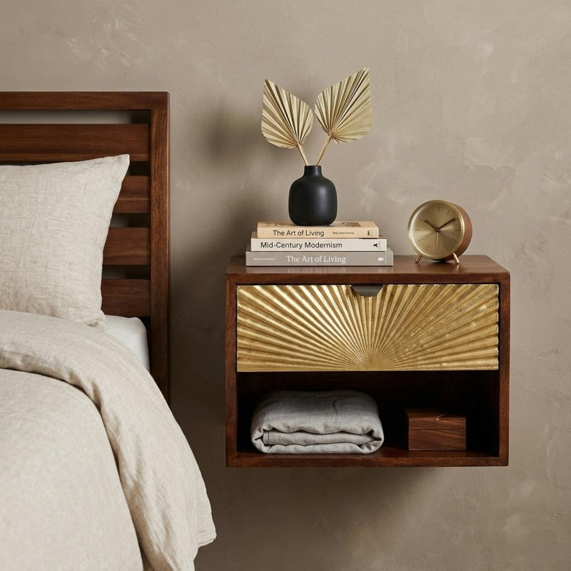 Table de chevet murale Sunburst