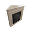 Foyer électrique en bois massif beige-138150259