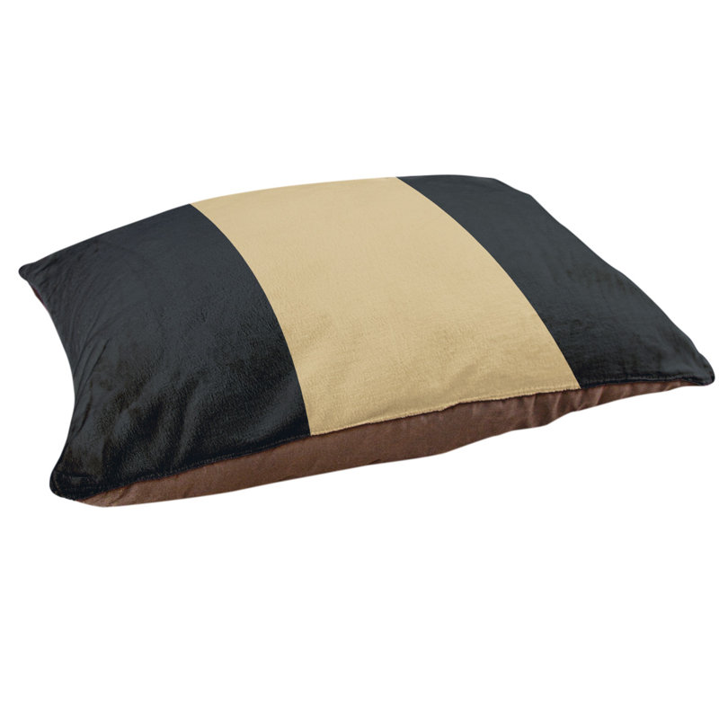 Coussin Detroit, Black/Gold, Medium (40" W x 30"D x 6.5" H)