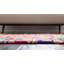Tapis jaune / rouge / bleu en coton tissé à plat à la main Jephum-86943233