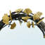 Butterfly Ginkgo Oval Brass Wall Mirror