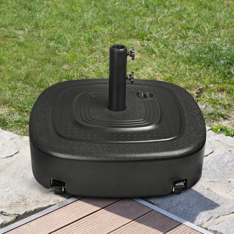 6.6kg Plastic Free Standing Umbrella Base with Wheels