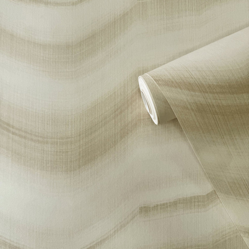 Zen 1000cm x 53cm Wallpaper Roll, Beige