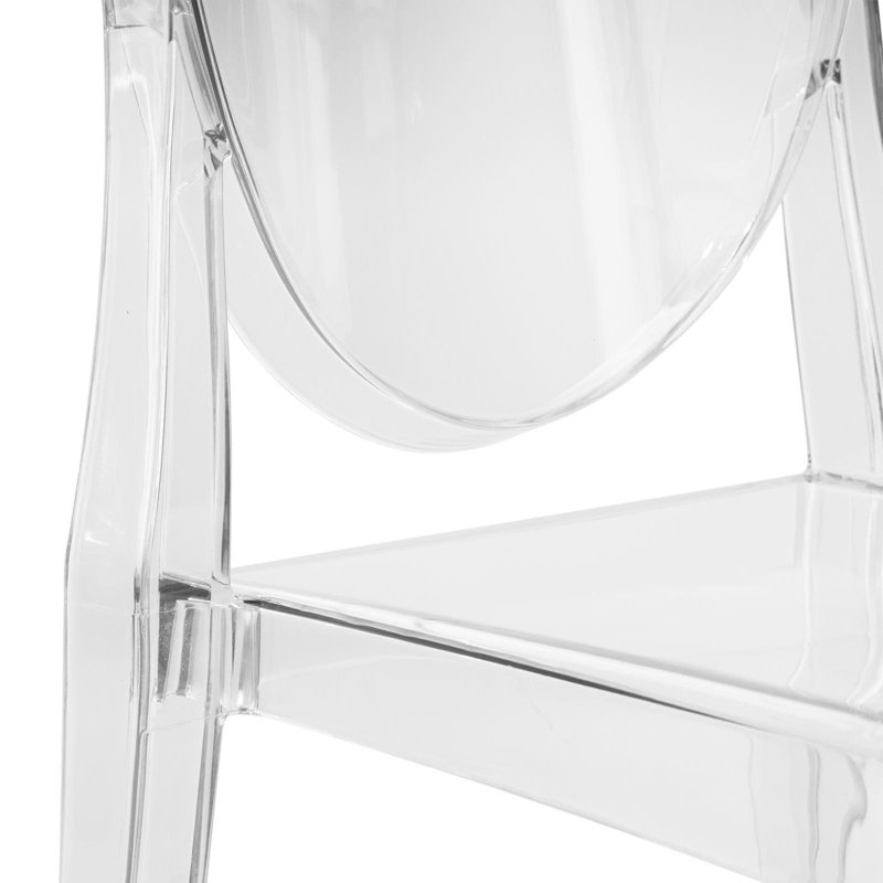  Chaise d'appoint transparente en acrylique transparent