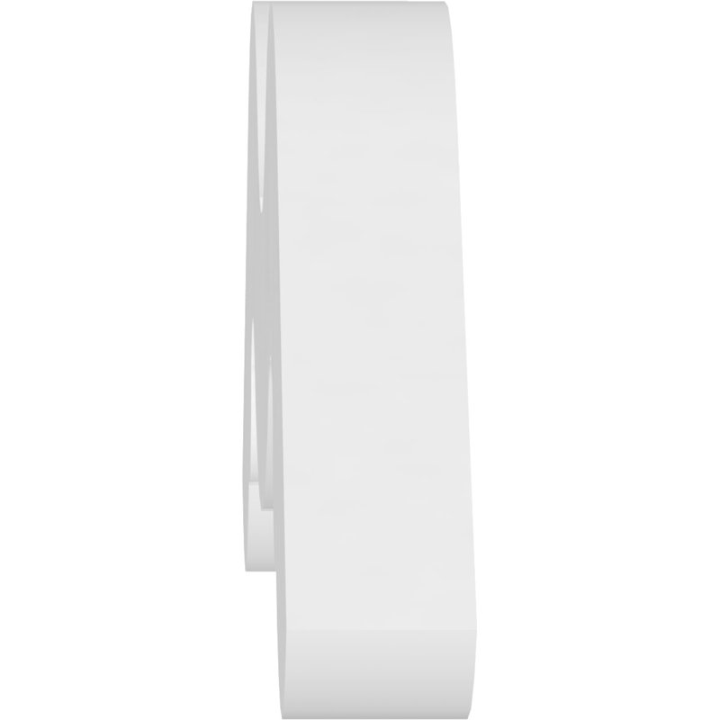 Midway Architectural Grade PVC Gable, 7.5" H x 36" W x 1" D, 5/12