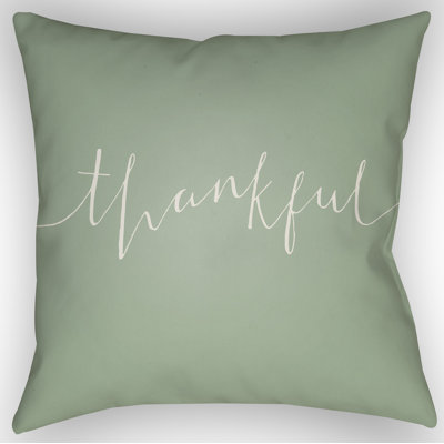  Thankful Indoor/Outdoor Throw Pillow