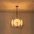 4 - Light Creative Deco Opal Glass Semi Spherical Chandelier-1713403217