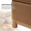 Elan Modern 30.25"W Removable Cover Chenille Storage Ottoman With Solid Wood Legs-121083142