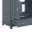 Meuble-lavabo 30 po avec lavabo en céramique, tablette réglable, tiroir avec cloison, pieds en bois massif-118762138