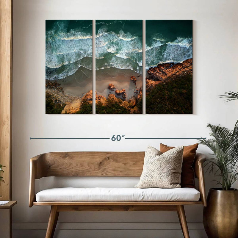 Gillard Coastal Waves, H 32 po x l 50 po