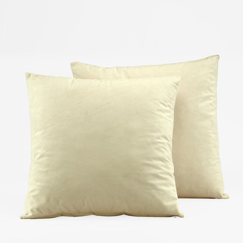  Signature Velvet Throw Pillow Covers - Decorative Pillow Covers, Neutral Ground