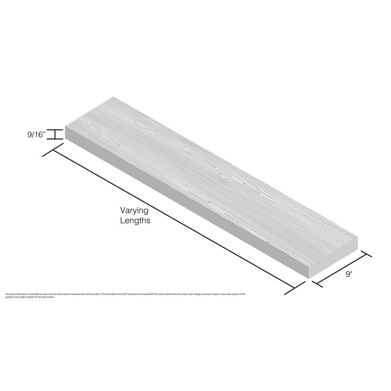 Plancher de bois franc d'ingénierie de 0,56 po x 9 po morceau de platine morceau de nature, Léger