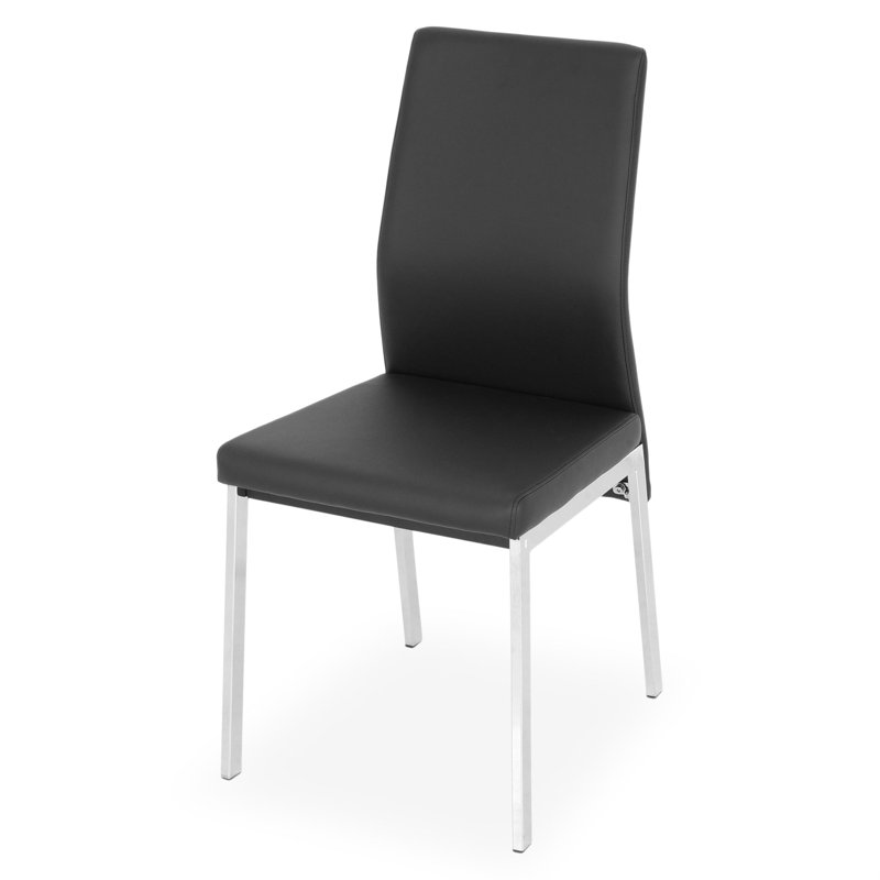 Camy Upholstered Dining Chair, Black