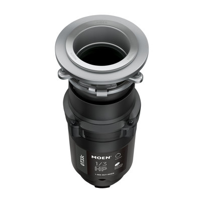 Lite Series 1/3 Horsepower Continous Feed Garbage Disposal Featuring Fast Track Technology, Power Cord Included