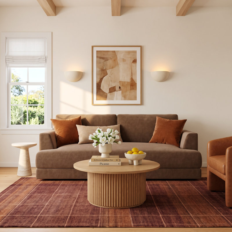 Laguna 96" Sofa, Andrew Cognac Performance Chenille