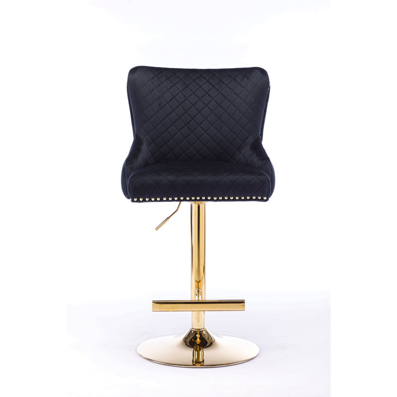 Ensemble de tabourets de bar Velvet, hauteur réglable